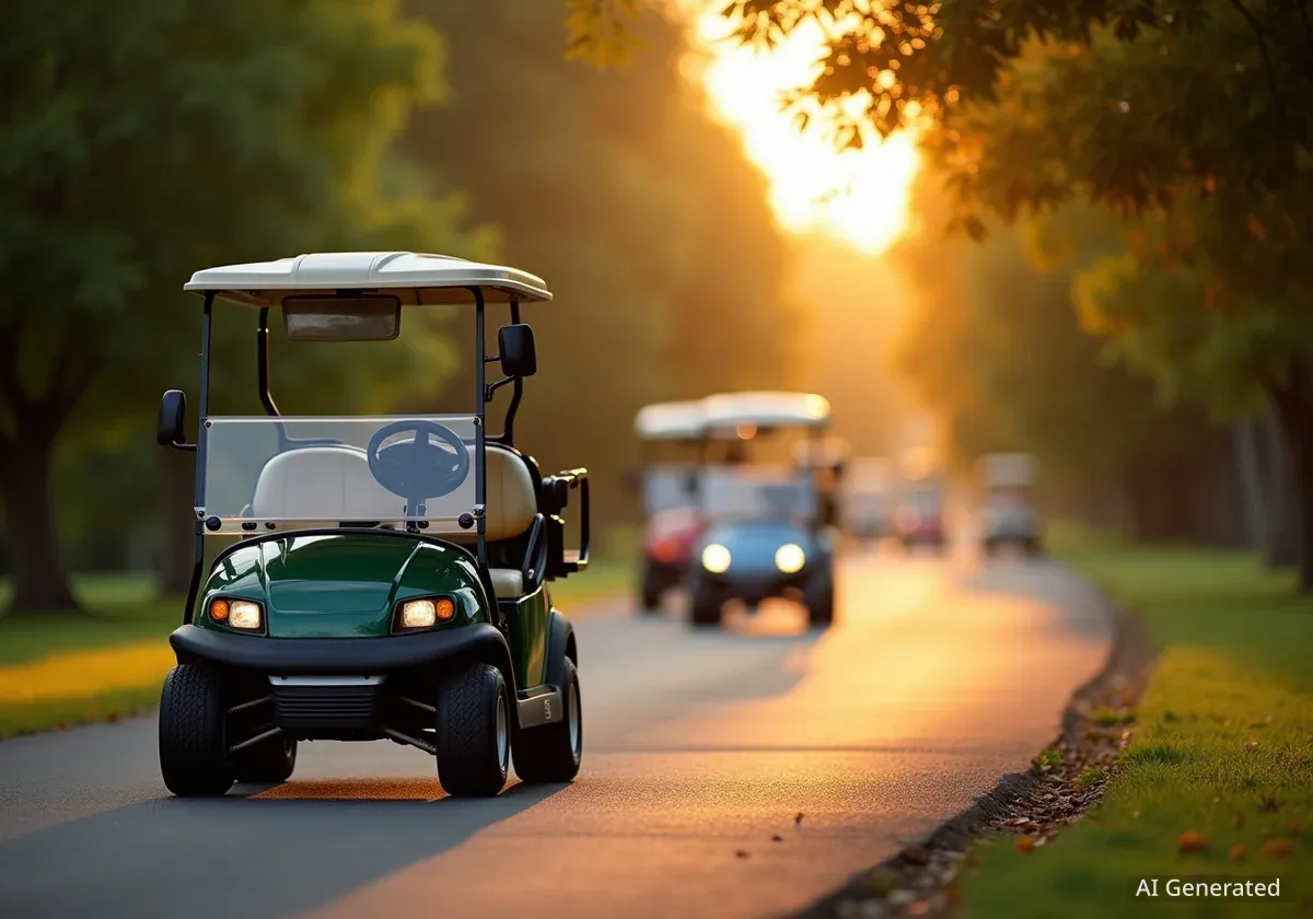 Peachtree City: Golfwagen dominieren Straßen