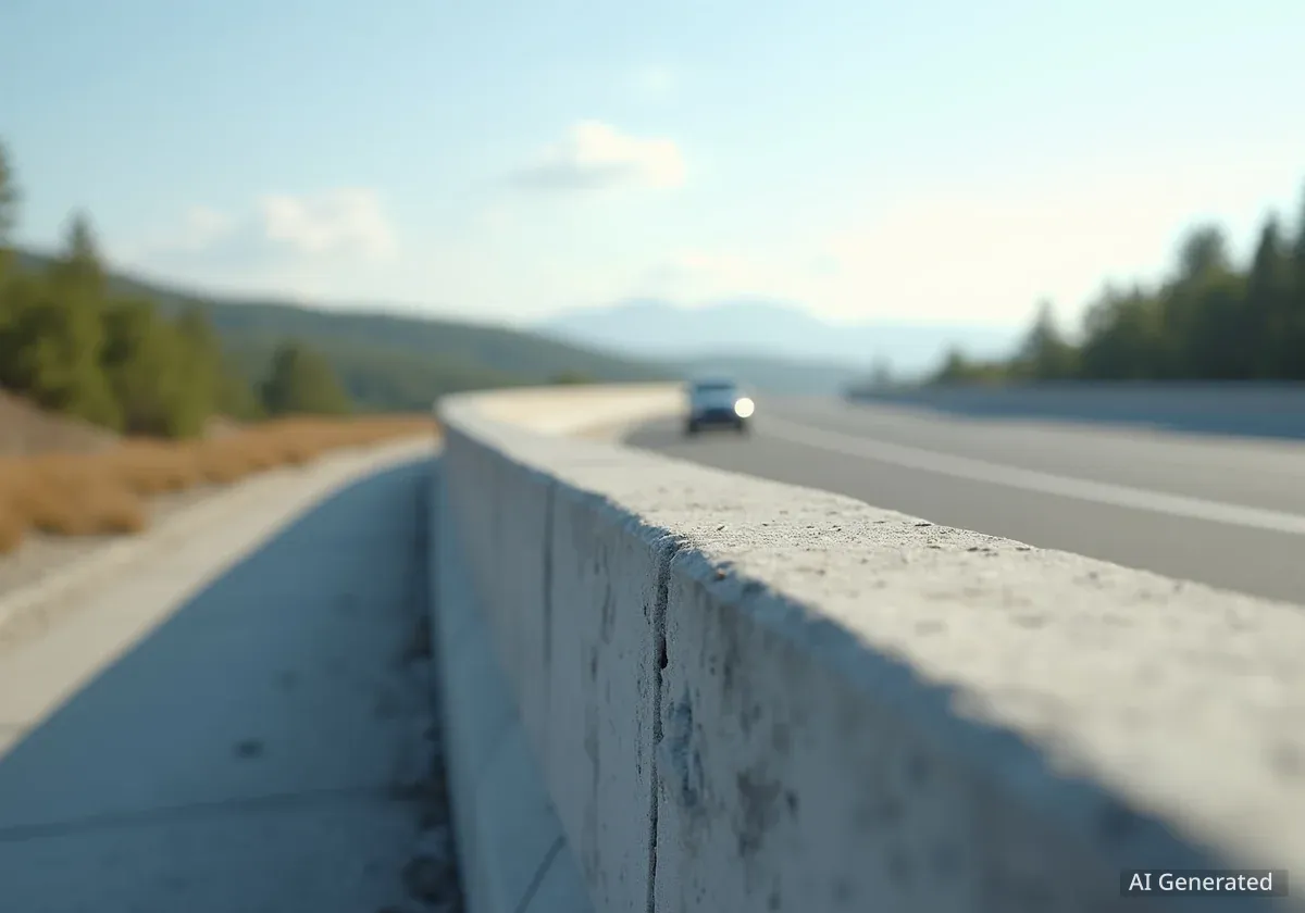 ODOT erhöht Sicherheit auf Highway 97 mit neuen Barrieren