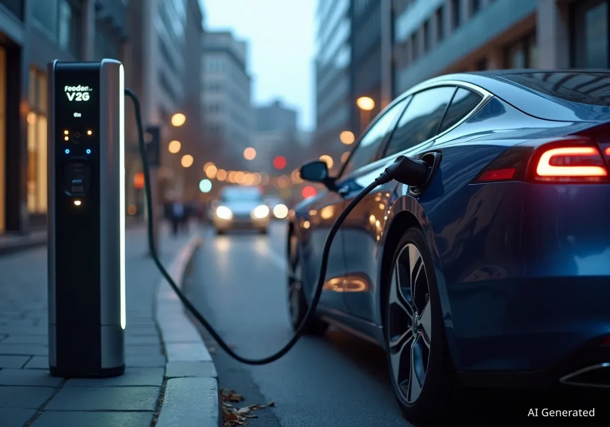 Erster bidirektionaler Bordstein-Lader für E-Autos