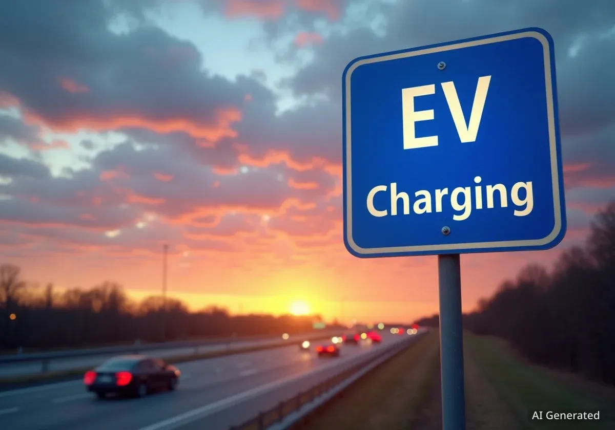 Tesla Supercharger erhalten erstes Autobahnschild