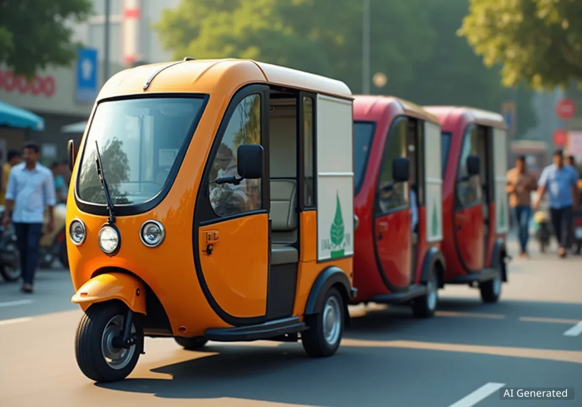 Coca-Cola Indien setzt auf Elektro-Dreiräder für Lieferungen