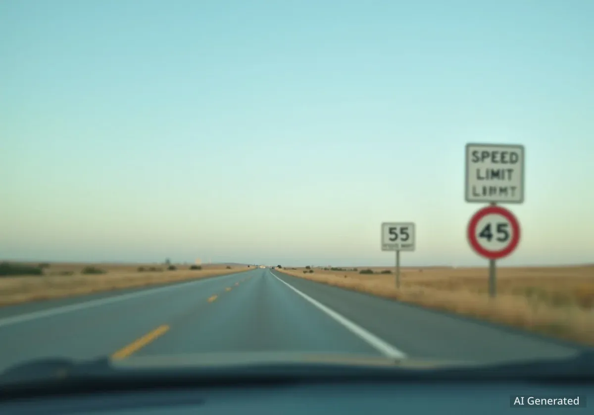 Geschwindigkeitsbegrenzung auf S.R. 3 in Decatur County reduziert