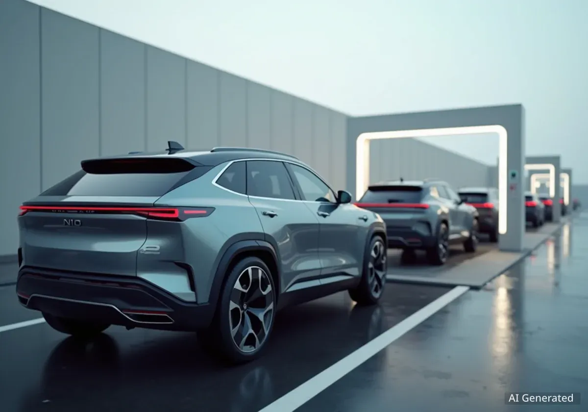 Nio priorisiert Batterien für ES8-Produktion