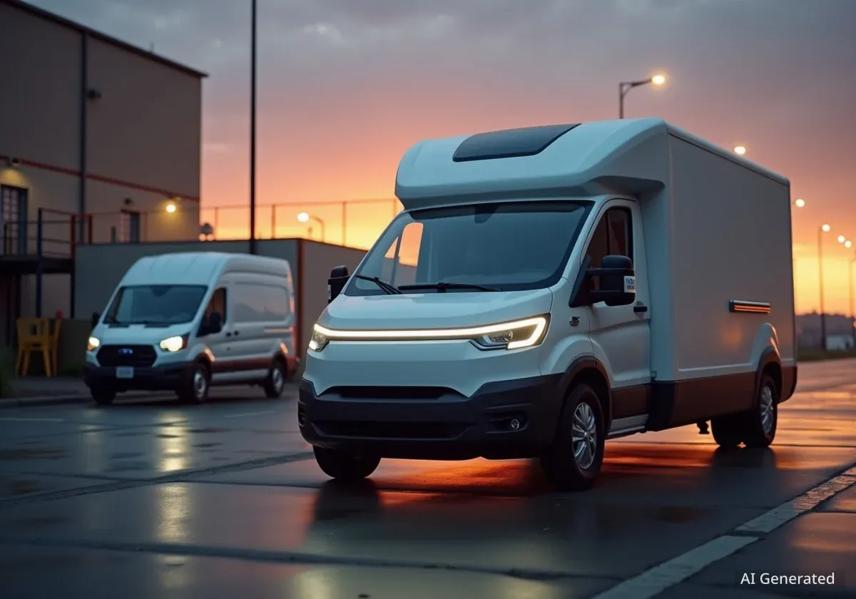 Rivian führt US-Markt für E-Transporter an, doch Konkurrenz wächst