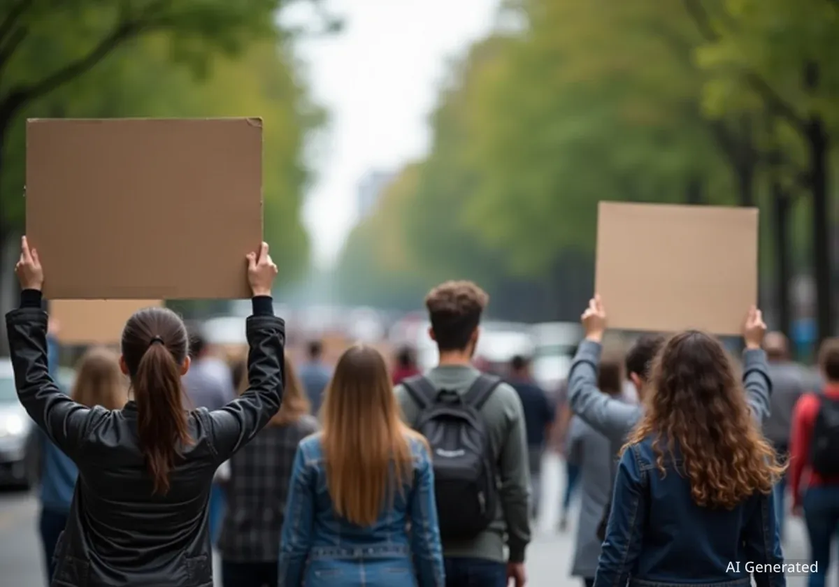 Pro-Tempo-Schilder an der University Boulevard