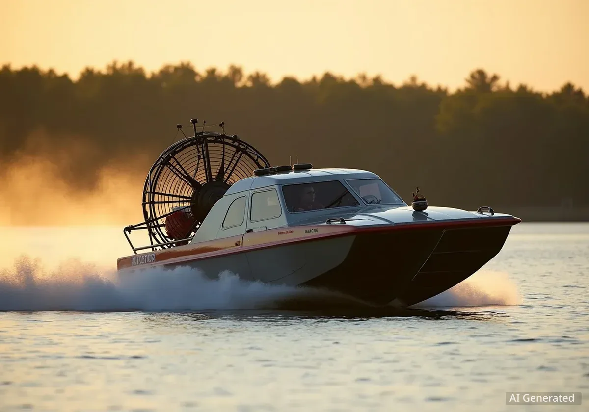 Luftkissenboot gewinnt Preis in Wisconsin