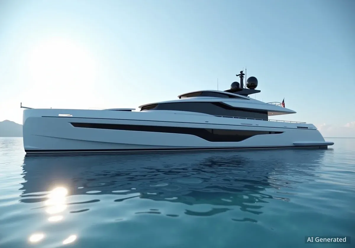 Custom Line stellt neue Saetta 128 Superyacht vor