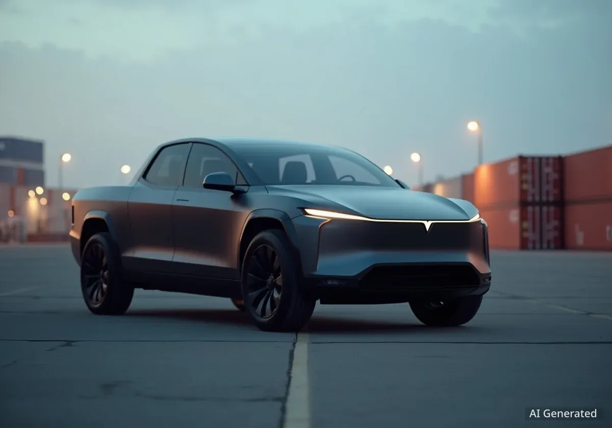 Teslas Cybertruck kämpft mit schwachen Verkaufszahlen