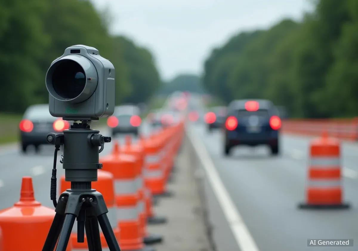 Kentucky: Radarkameras in Baustellen zeigen Wirkung