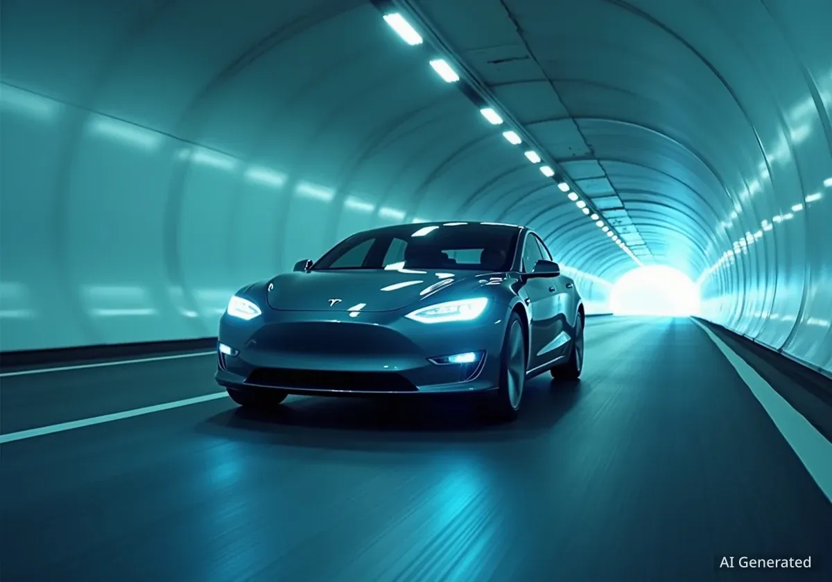 Musk plant Tesla-Fahrerentfernung im Vegas Loop