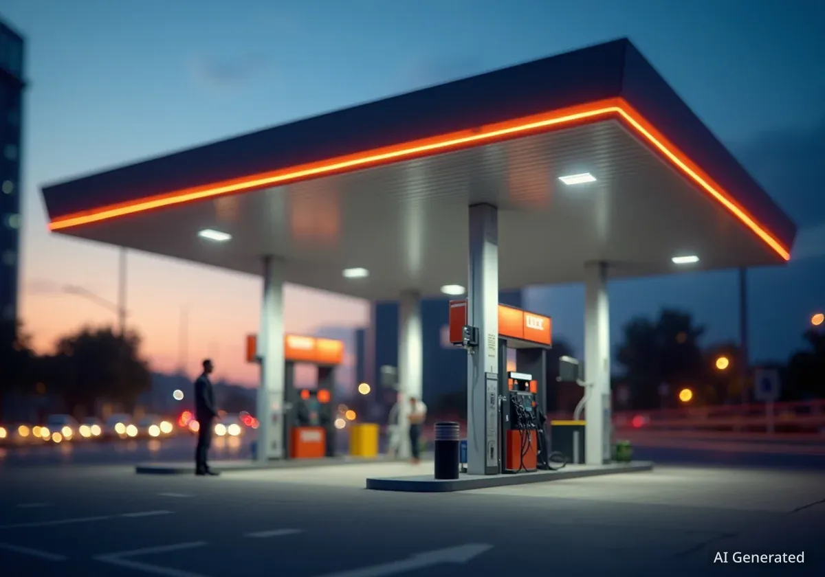 Neue Tankstellen prägen das Stadtbild in Dayton