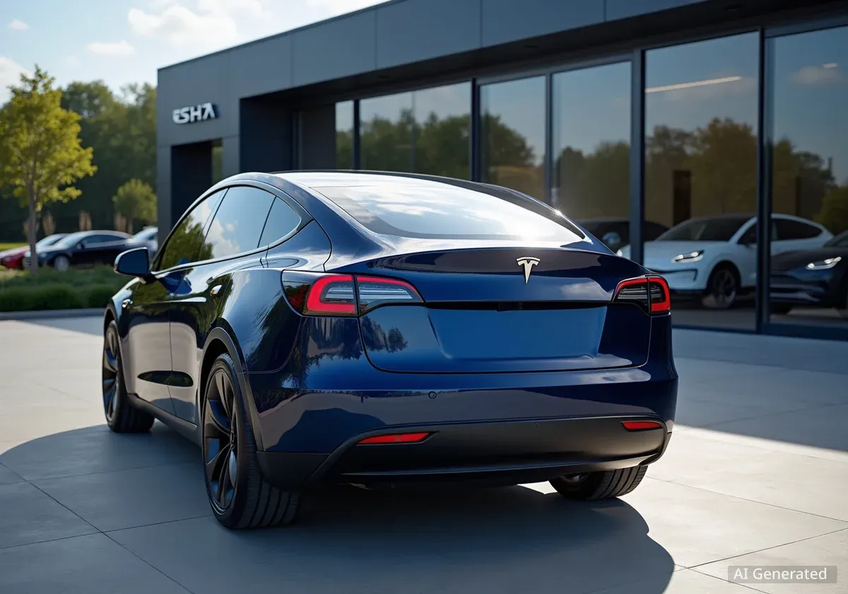 Tesla führt neue Farbe Marineblau für Model Y ein