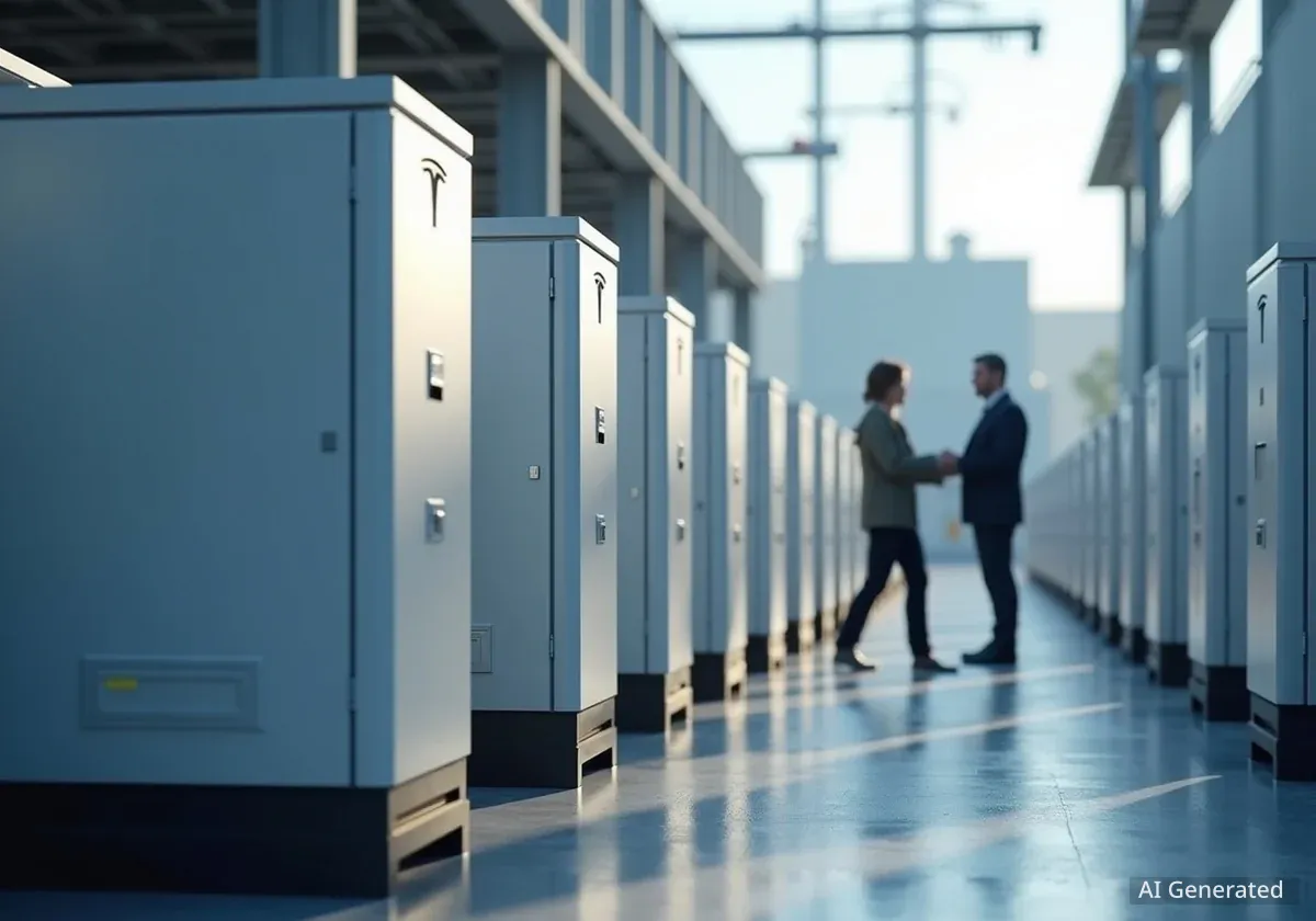 Teslas Energiegeschäft wächst stark