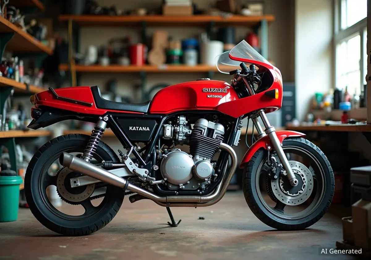 Suzuki Katana Umbau ehrt verstorbenen Freund