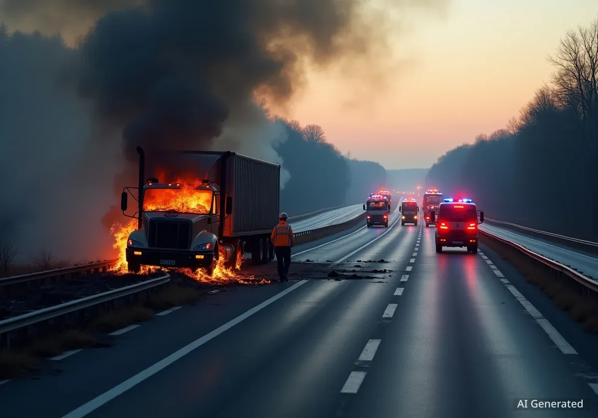 Unfall auf A9: LKW-Fahrer stirbt nach Kollision