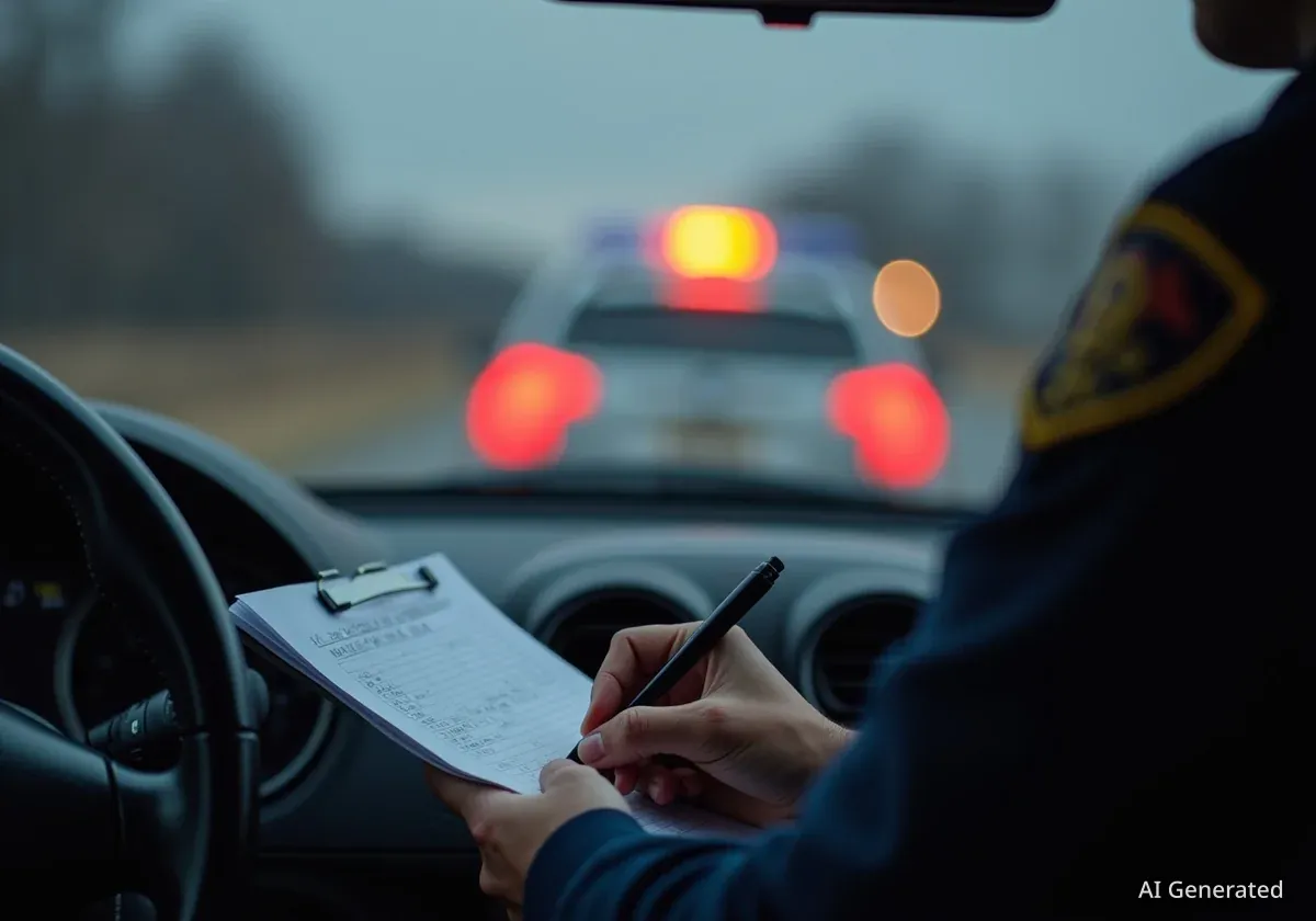 Aktion gegen Ablenkung: Polizei stellt 92 Strafzettel aus