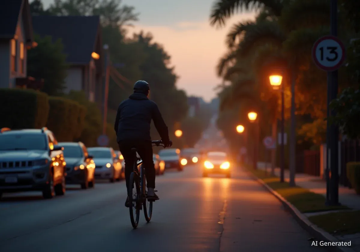 Tempolimits schützen Radfahrer in Wohngebieten
