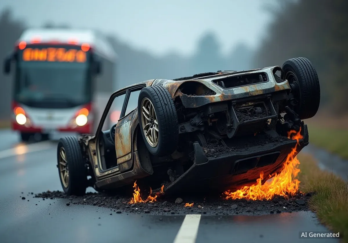 Sicherheit von Elektrobusen im Fokus nach Unfall
