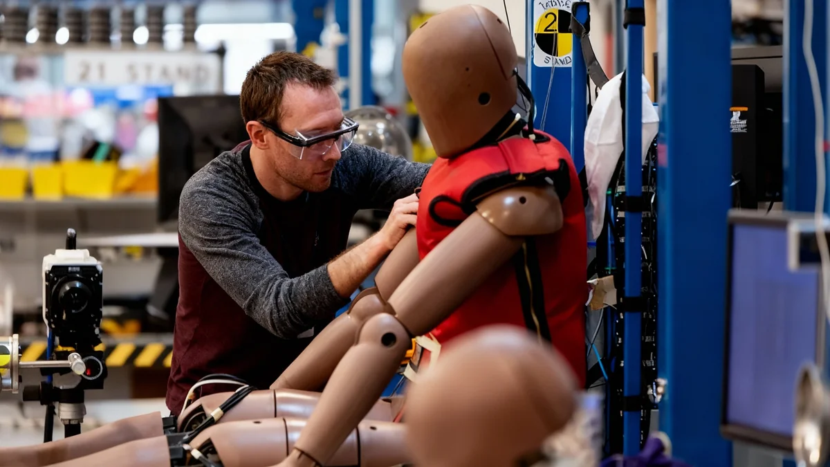 Neuer Crashtest-Dummy verbessert Sicherheit für Frauen