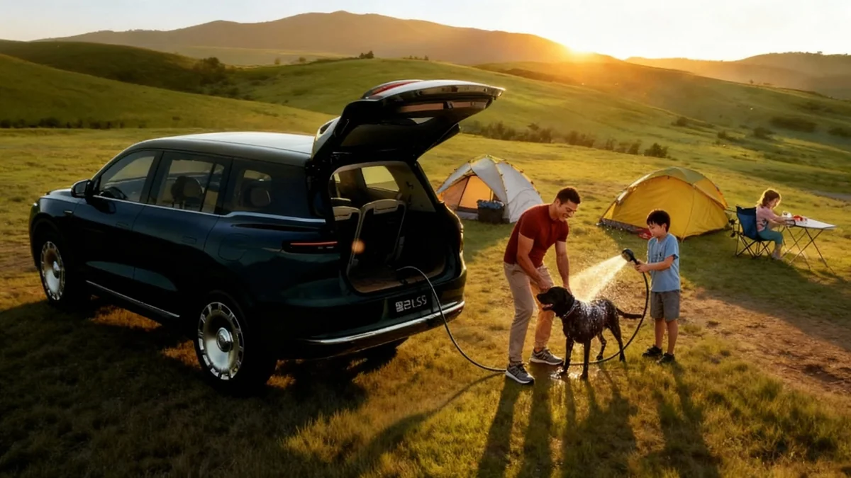IM LS9 SUV bietet Dusche für unterwegs
