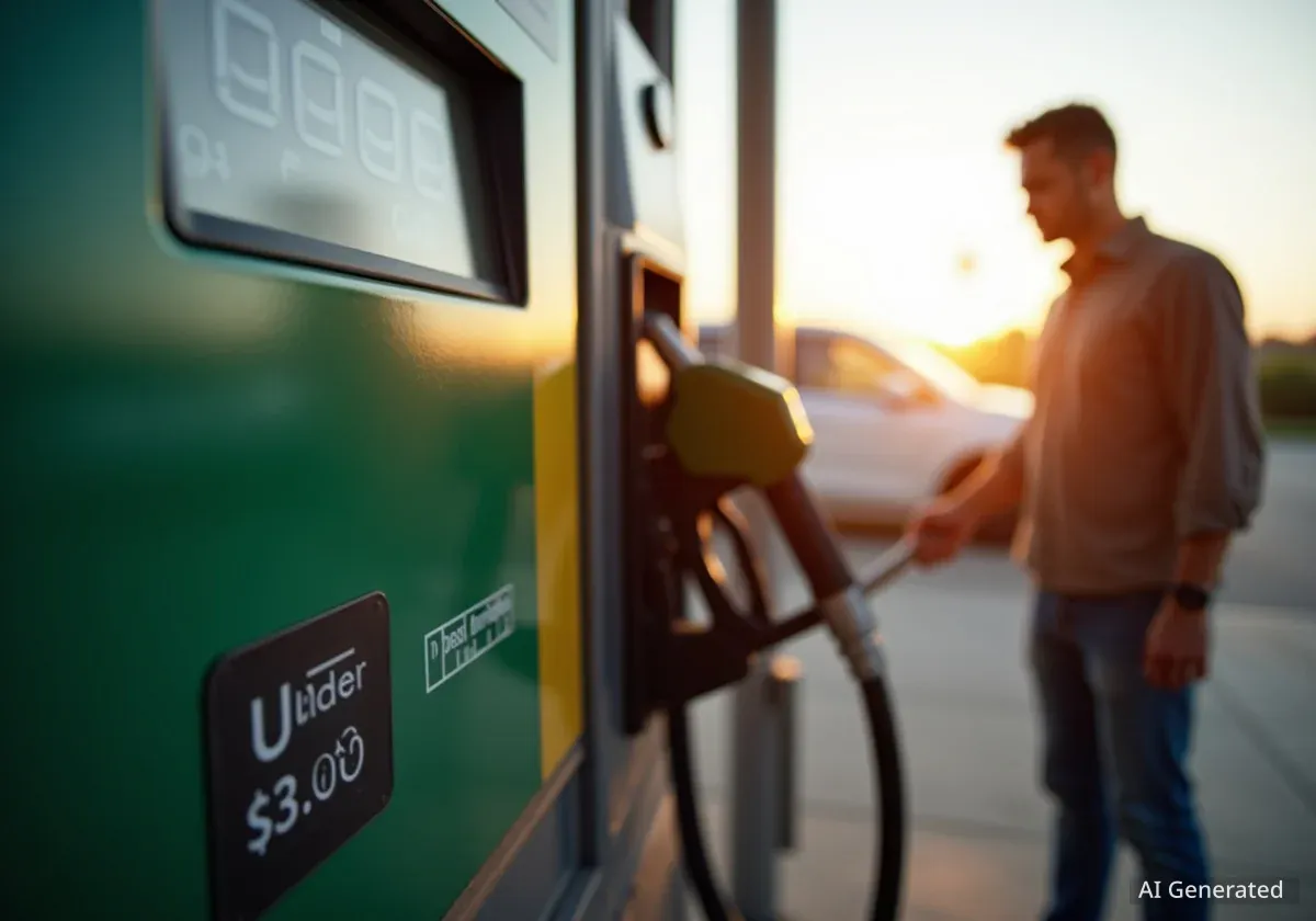 Benzinpreise fallen unter 3 Dollar in den USA