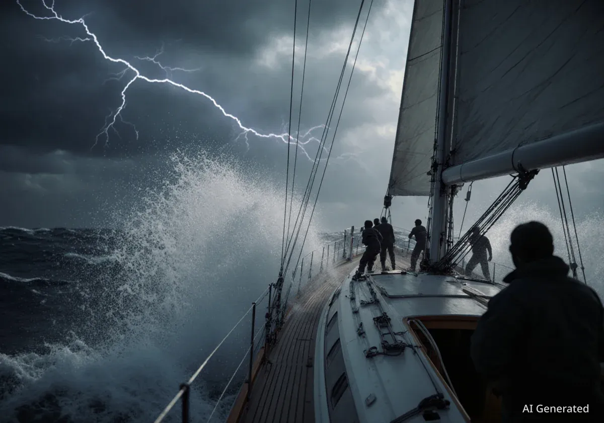 Historische Weltumrundung: Frauencrew trotzt Stürmen