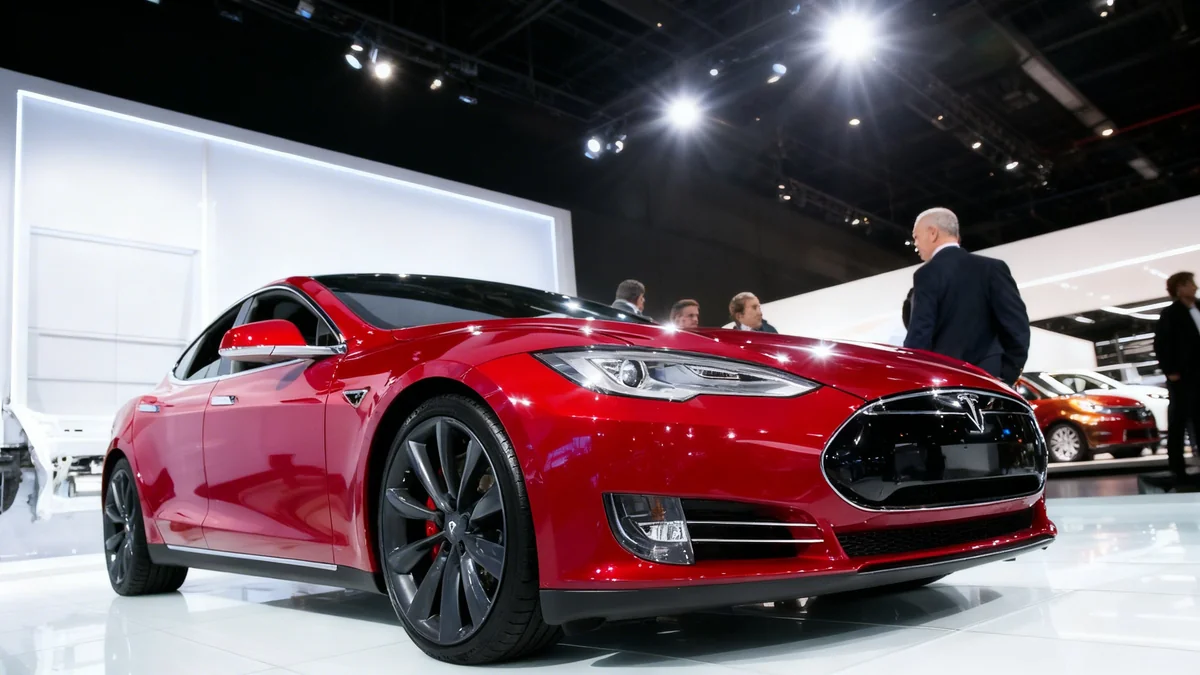 Tesla Model S P85D sprengte Bewertungssystem